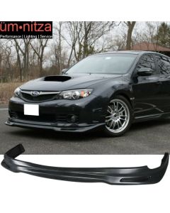 Fits 2008-2010 Subaru Impreza WRX STI GR Style Front Bumper Lip Spoiler - PU