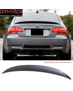 07-13 E92 Coupe Performance Trunk Spoiler Painted A22 Sparkling Graphte Metallic