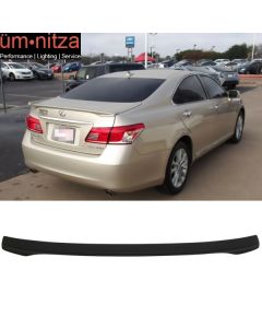 Fit 07-12 Lexus ES350 OE Factory Style Flush Mount Trunk Spoiler ABS Matte Black