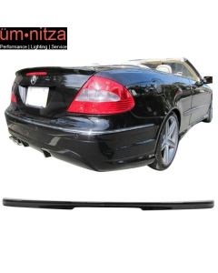 Fits 03-08 CLK W209 Coupe AMG Trunk Spoiler Painted #197 Obsidian Black