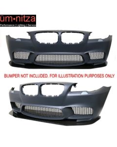 Fits 11-16 Fit BMW F10 5 Series V1 Front Carbon Fiber Lip Splitter M Sport Models