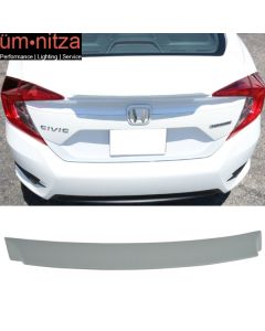 Fits 16-18 Civic X 10th FC 4-Door Sedan Trunk Spoiler Wing