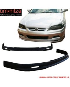 Fits 01-02 Honda Accord Coupe Front Bumper Lip Spoiler Mugen Style Unpainted PP