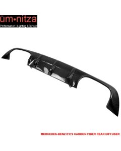 Fits 11-14 Benz SLK Class R172 Rear Diffuser Lip Spoiler - Carbon Fiber (CF)