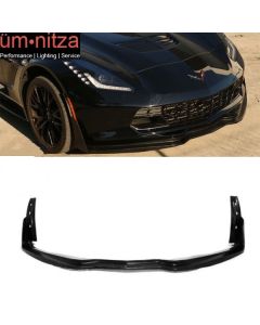 Fits 14-19 Chevrolet Corvette C7 Stingray Stage 3 Front Bumper Lip PU Unpainted