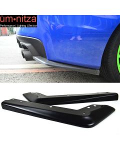 Fits 15-18 Subaru WRX STI Painted PU Matte Black Rear Bumper Splitter Lip