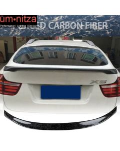 Fits 08-14 BMW X6 E71 Performance Style Rear Trunk Spoiler - Forged Carbon Fiber