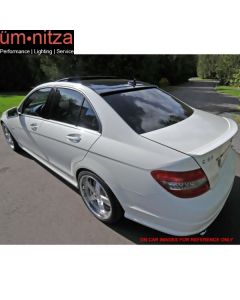 Fits 08-14 C-Class W204 AMG Trunk Spoiler Painted #792 Palladium Silver Metallic