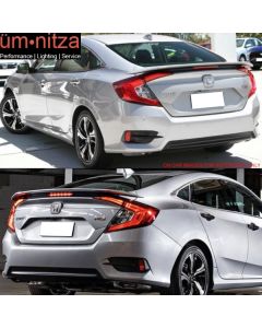 16-21 Civic Sedan Brake Light Trunk Spoiler Painted#NH830M Lunar Silver Metallic