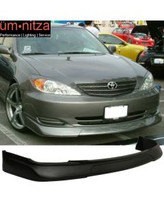 Fits 02-03 Toyota Camry Sedan VIP Style Front Bumper Lip Spoiler Unpainted PU