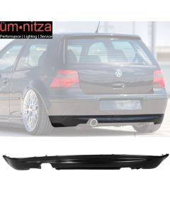 Fits 99-05 Volkswagen Golf MK4 25AE Style Rear Bumper Lip Diffuser Unpainted PU