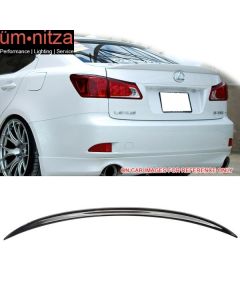 Fits 06-13 IS250 IS350 Sedan OE Factory Trunk Spoiler Painted #202 212 Black