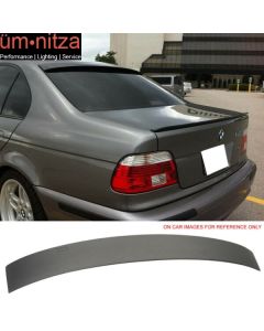 Fits 96-03 BMW E39 5 Series AC Style Matte Black Rear Window Roof Spoiler Wing