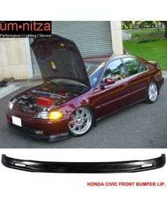 Fits 92-95 Honda Civic 4Dr PP Front Bumper Lip Spoiler