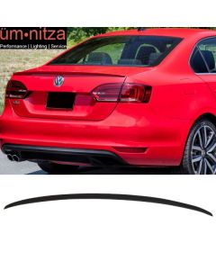 Matte Black! Fits 11-18 VW Jetta OE Factory Style Flush Mount Trunk Spoiler