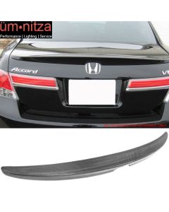 Fits 08-12 Honda Accord Sedan JDM OE Factory Style Carbon Fiber CF Trunk Spoiler