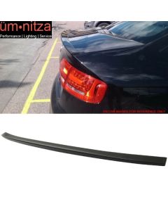 Fits 09-14 Audi A4 Quattro B8 DS Style Trunk Spoiler Unpainted Black ABS