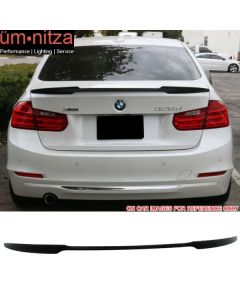 Fits 12-19 F80 M3 F30 V Style Trunk Spoiler Painted #475 Black Sapphire Metallic