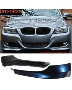 Fits 09-12 Fit BMW E90 Front Bumper Lip Splitter Painted #A76 Deep Sea Blue Metallic