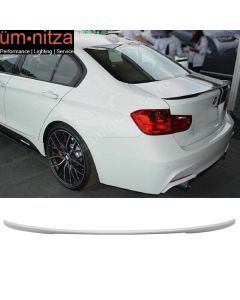 Fits 14-19 F80 Sedan Performance Trunk Spoiler PaintedAlpine White III #300