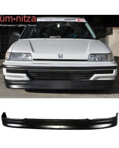 Fits 90-91 Honda Civic CS Style Front Bumper Lip - PU