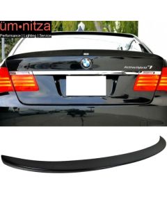 Fits 09-15 Fit BMW F01 7-Series Sedan AC Trunk Spoiler Wing Painted #668 Jet Black