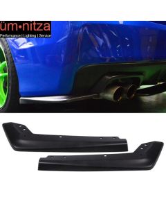 Fits 15-18 Subaru WRX STI Painted ABS Matte Black Rear Bumper Splitter Lip