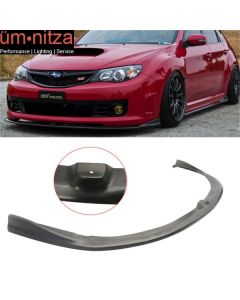 Fits 08-10 Subaru Impreza WRX STI CS Style Front Bumper Lip Spoiler Splitter PU