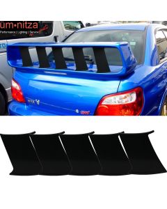 5PC Fits 02-07 Subaru Impreza WRX STI ABS Trunk Spoiler Wing Stabilizer Add On