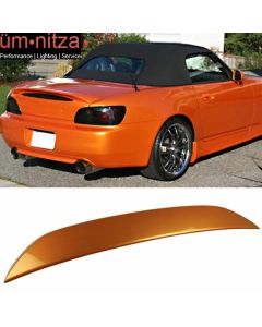 Fits 05-07 S2000 AP2 OE Factory Trunk Spoiler Painted Imola Orange Pearl #YR536P