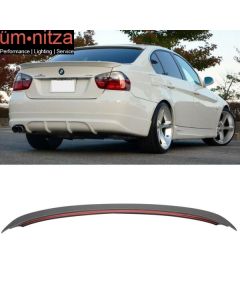 Fits 06-11 BMW 3-Series E90 Sedan AC Style Unpainted ABS Rear Trunk Spoiler Wing