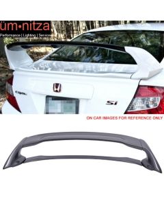 For 12-15 Honda Civic 4DR Sedan Mugen Style Rear Trunk Spoiler Wing NH737M Metal