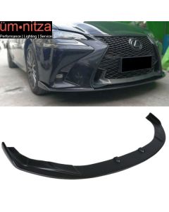 Fits 16-19 Lexus GS350 GS450h Lexon Style Front Bumper Lip Spoiler Unpainted PP