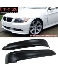 Fits 06-08 BMW 3 Series E90 OE Factory Unpainted PP Front Splitter Lip Spoiler