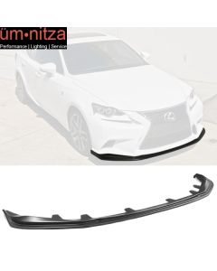 Fits 14-16 Lexus IS250 IS300 IS350 F Sport Front Bumper Lip PP Matte Black