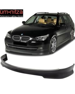 Fits 08-10 BMW E60 5 Series Sedan LCI Facelift C Style Front Bumper Lip - PU