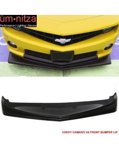 Fits 10-13 Chevrolet Camaro V6 Z28 Look Front Bumper Lip Spoiler Unpainted - PU