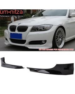 Fits 09-11 3 Series E90 LCI OE Factory Painted Jet Black #668 Front Splitter Lip