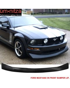 Fits 05-09 Ford Mustang V6 Front Bumper Lip Unpainted PU