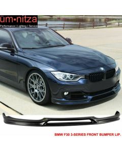 Fits 12-15 Fit BMW F30 3-Series 3D Style PU Poly Urethane Front Bumper Lip