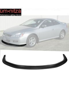 Fits 06-07 Honda Accord Coupe MDA Style Front Bumper Lip Spoiler PU Unpainted