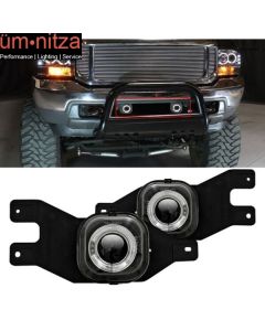 Fits 99-04 Ford F-250 F-350 F-450 F-550 Excursion Projector Fog Lights Clear