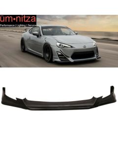 Fits 13-16 Scion FR-S FRS RS Style Front Bumper Lip PU Unpainted Black