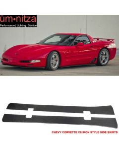 Fits 97-04 Chevy Corvette C5   Side Skirts - Carbon Fiber (CF)