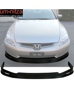 Fits 03-05 Honda Accord Sedan Mugen Style Front Bumper Lip Spoiler Unpainted PP