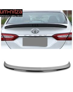 Fits 18-23 Toyota Camry Sedan 4-Door SM Style Rear Trunk Spoiler ABS Gloss Black