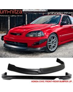 Fits 96-98 Honda Civic 2Dr/4Dr CONCEPT Front + Rear Bumper Lip