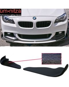 Universal Fit Carbon Fiber CF Winglet Type 2 Front Bumper Lip Splitter