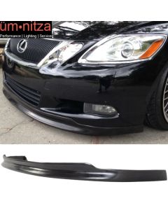 Fits 08-11 Lexus GS350 GS460 TTE Style Front Bumper Lip Spoiler Unpainted PU