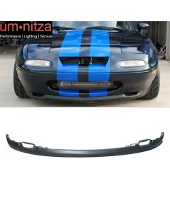 Fits 90-97 Mazda Miata MX5 RS Style Front Bumper Lip Spoiler Unpainted Black PU